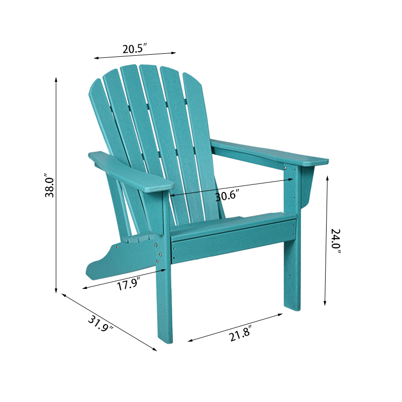 Cadeira Adirondack com encosto alto